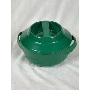 Milton Micro-Wow 2500 Insulated Microwavable Inner Steel Casserole GREEN EUC